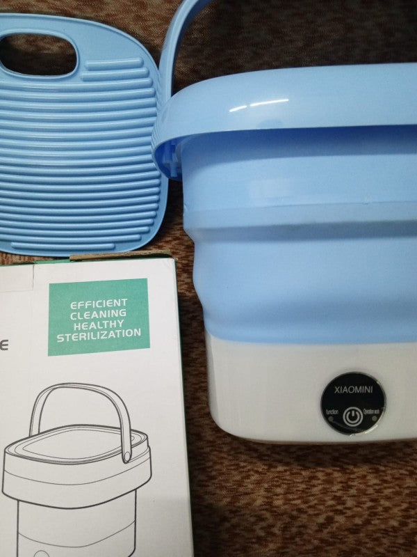 Portable mini foldable washing machine